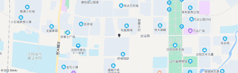 沈阳全运路白塔二街_公交站地图_沈阳公交_妙搜公交查询2024