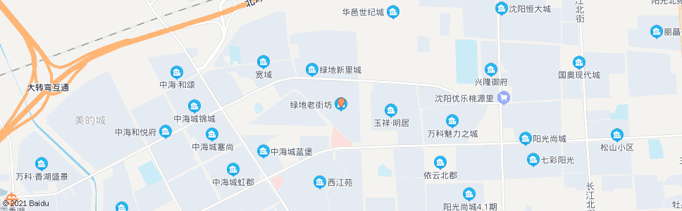 沈阳绿地老街坊_公交站地图_沈阳公交_妙搜公交查询2025