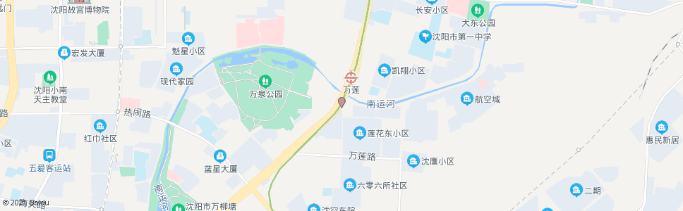 沈阳万柳塘路莲花街_公交站地图_沈阳公交_妙搜公交查询2024