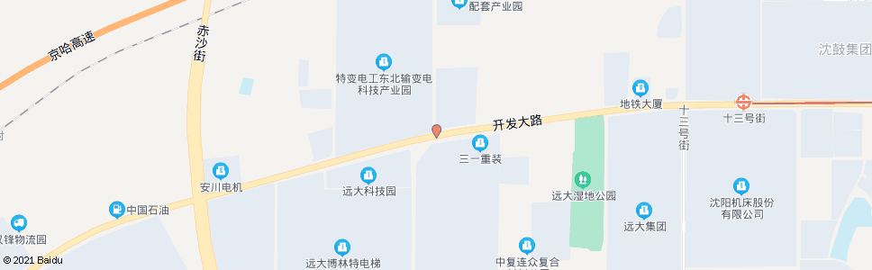 沈阳十六号街开发大路_公交站地图_沈阳公交_妙搜公交查询2024