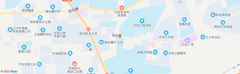 沈阳蒲昌路沈师大北门_公交站地图_沈阳公交_妙搜公交查询2025