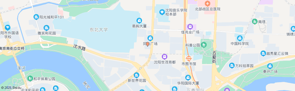 沈阳三好街华强广场_公交站地图_沈阳公交_妙搜公交查询2024