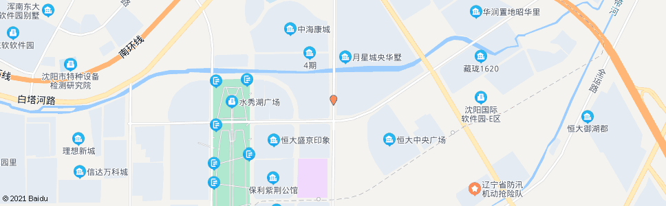 沈阳沈中大街白塔河二路_公交站地图_沈阳公交_妙搜公交查询2025