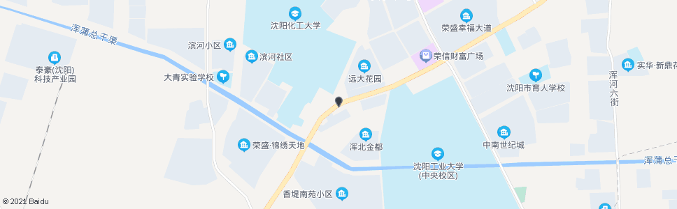 沈阳沈阳化工大学东门_公交站地图_沈阳公交_妙搜公交查询2024