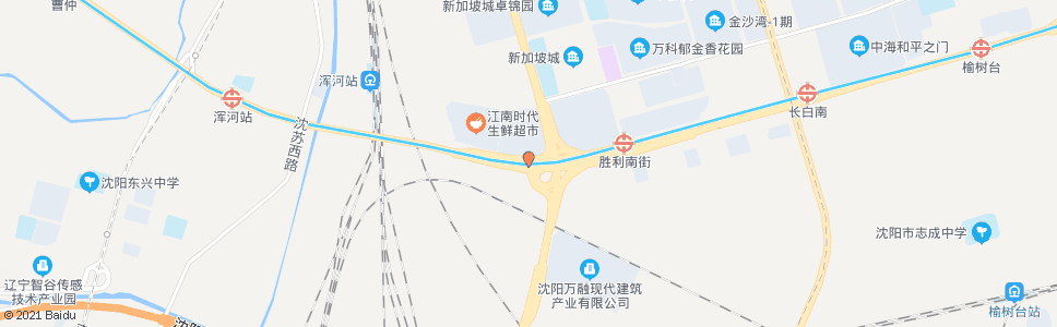 沈阳浑南西路胜利大街_公交站地图_沈阳公交_妙搜公交查询2024