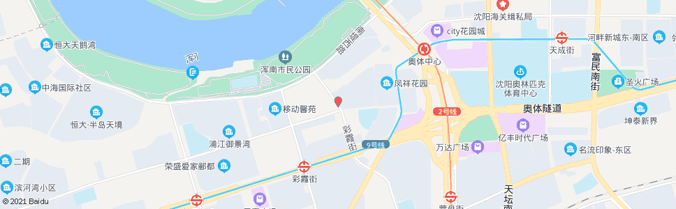 沈阳临波路彩霞街_公交站地图_沈阳公交_妙搜公交查询2025