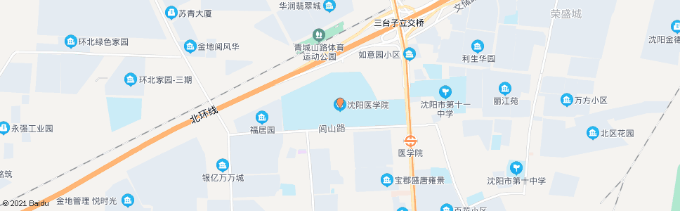 沈阳医学院站_公交站地图_沈阳公交_妙搜公交查询2024