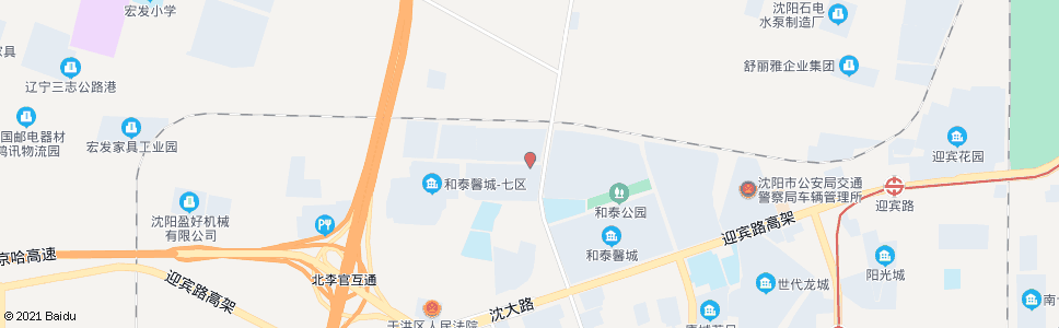 沈阳洪汇路东平湖街_公交站地图_沈阳公交_妙搜公交查询2024