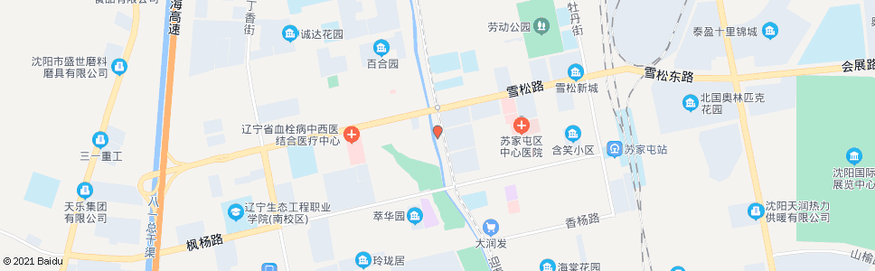 沈阳雪松路迎春街(公园商场)_公交站地图_沈阳公交_妙搜公交查询2024