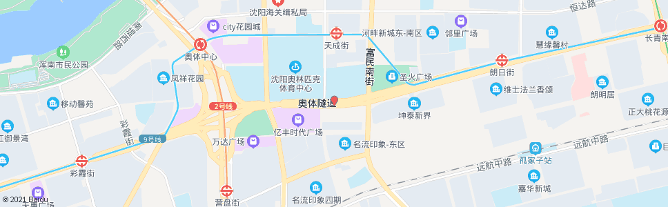 沈阳省浑南训练基地(营盘)_公交站地图_沈阳公交_妙搜公交查询2024