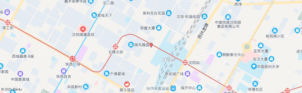 沈阳兴工街北三路(沈阳站西)_公交站地图_沈阳公交_妙搜公交查询2024