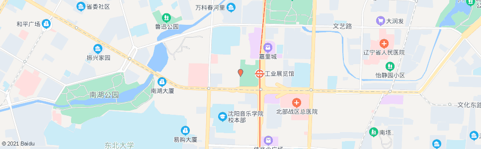 沈阳展览馆_公交站地图_沈阳公交_妙搜公交查询2024