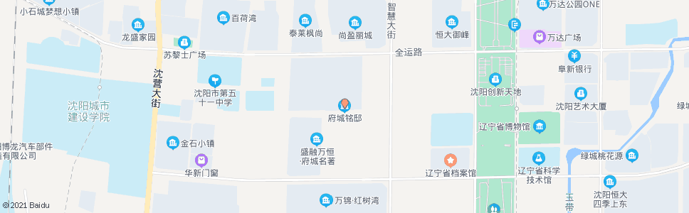 沈阳府城铭邸_公交站地图_沈阳公交_妙搜公交查询2025