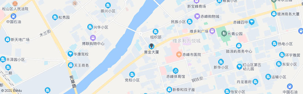 赤峰黄金大厦金店_公交站地图_赤峰公交_妙搜公交查询2024