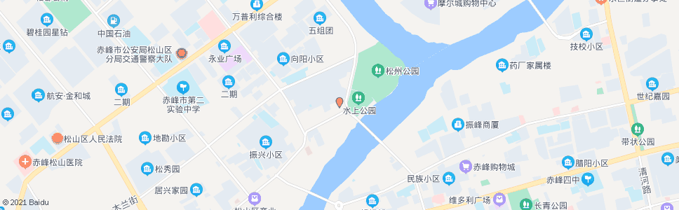 赤峰金达金店有限公司(水上公园)_公交站地图_赤峰公交_妙搜公交查询2025