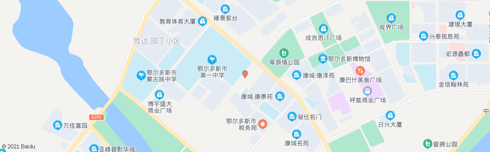 鄂尔多斯鄂尔多斯市一中南门_公交站地图_鄂尔多斯公交_妙搜公交查询2024