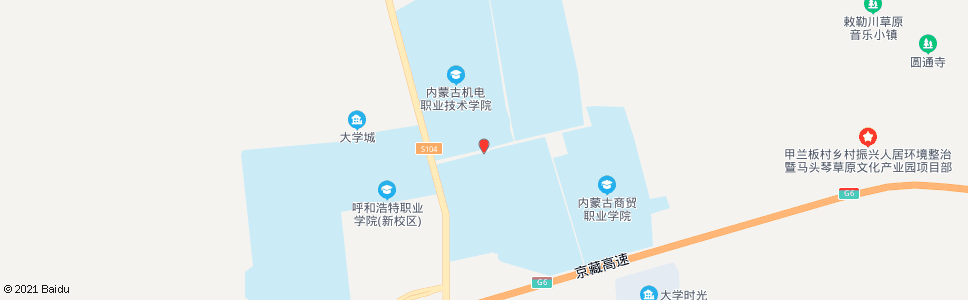 呼和浩特电子学院新校区_公交站地图_呼和浩特公交_妙搜公交查询2024