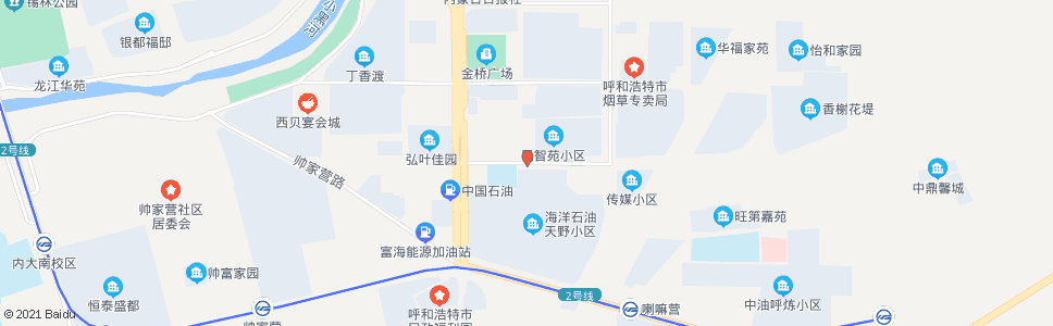 呼和浩特金桥小学_公交站地图_呼和浩特公交_妙搜公交查询2024