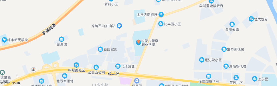 呼和浩特内蒙古警察学院_公交站地图_呼和浩特公交_妙搜公交查询2024