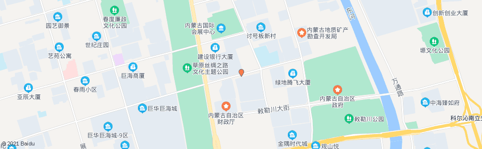 呼和浩特万正广场南门_公交站地图_呼和浩特公交_妙搜公交查询2024