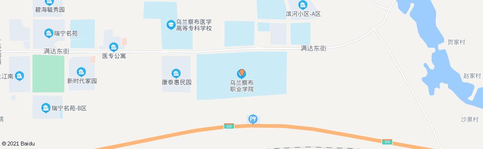 乌兰察布职业学院_公交站地图_乌兰察布公交_妙搜公交查询2024