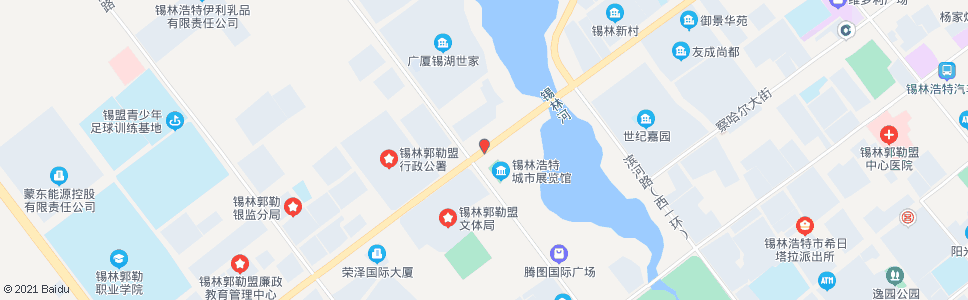 锡林郭勒锡市展览馆_公交站地图_锡林郭勒公交_妙搜公交查询2024