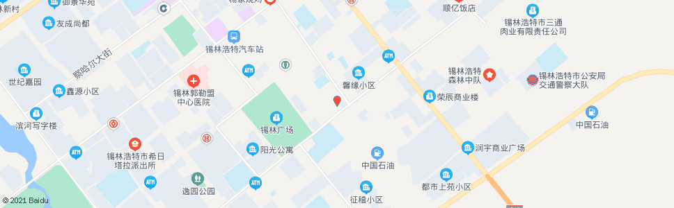 锡林郭勒白马饭店_公交站地图_锡林郭勒公交_妙搜公交查询2024