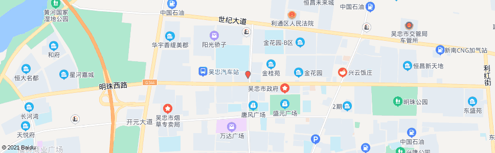 吴忠阳光骄子东门_公交站地图_吴忠公交_妙搜公交查询2024