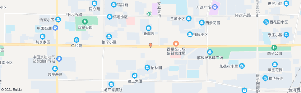 银川北京路文萃街口_公交站地图_银川公交_妙搜公交查询2025