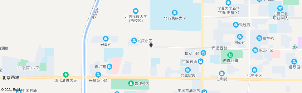 银川怀远西路口_公交站地图_银川公交_妙搜公交查询2025