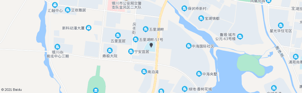 银川宝湖实验小学_公交站地图_银川公交_妙搜公交查询2025