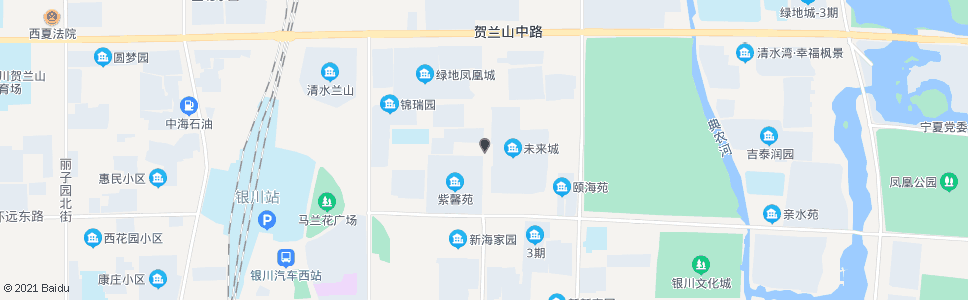 银川福州街周城巷口_公交站地图_银川公交_妙搜公交查询2025