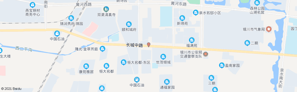 银川长城路通达街口_公交站地图_银川公交_妙搜公交查询2024