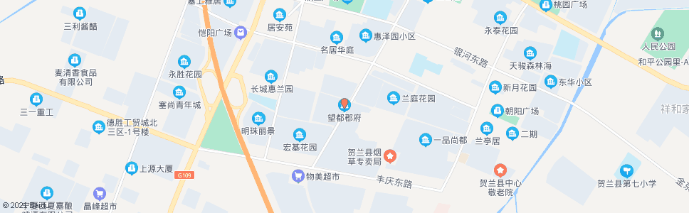 银川贺兰望都郡府_公交站地图_银川公交_妙搜公交查询2025