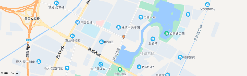 银川富兴街意湖路口_公交站地图_银川公交_妙搜公交查询2025