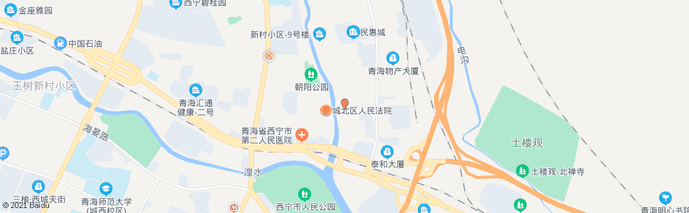 西宁朝阳西路中_公交站地图_西宁公交_妙搜公交查询2024