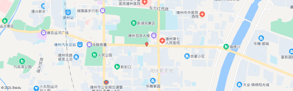 德州新湖风景区_公交站地图_德州公交_妙搜公交查询2025