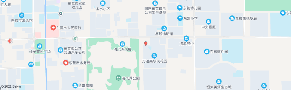 东营万达高尔夫北门_公交站地图_东营公交_妙搜公交查询2025