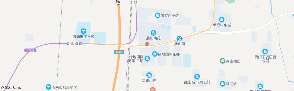 济南刘长山路党杨路_公交站地图_济南公交_妙搜公交查询2024