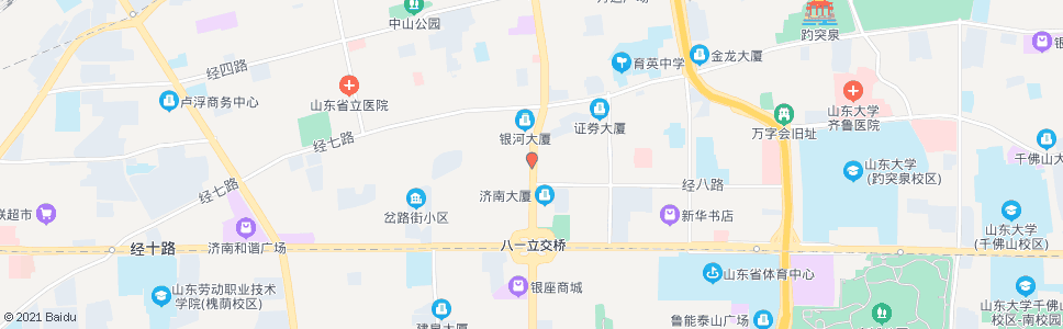 济南纬二路经八路_公交站地图_济南公交_妙搜公交查询2025