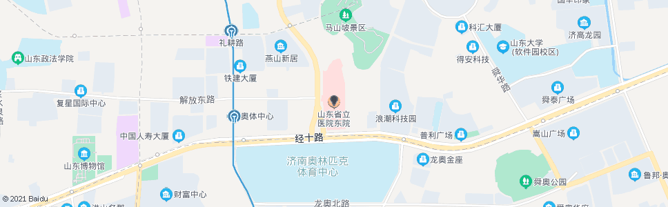 济南省立医院东院_公交站地图_济南公交_妙搜公交查询2025