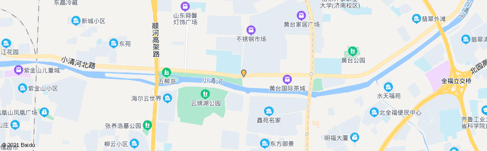 济南小清河北路历黄路_公交站地图_济南公交_妙搜公交查询2025