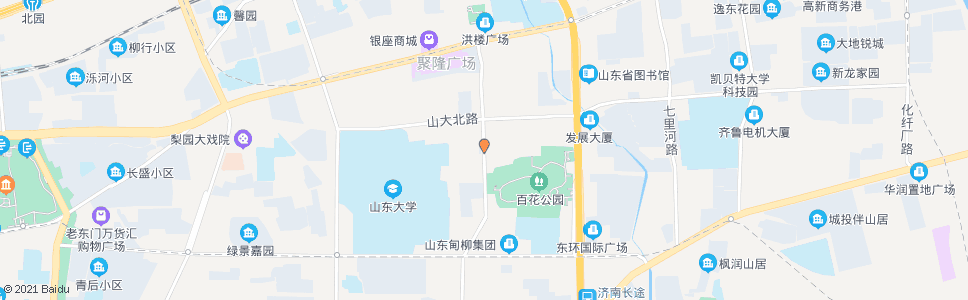 济南洪家楼南路_公交站地图_济南公交_妙搜公交查询2025