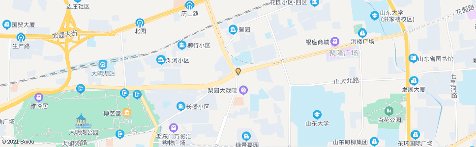 济南历山路花园路_公交站地图_济南公交_妙搜公交查询2024