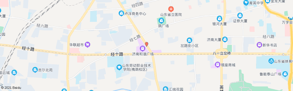 济南纬十二路经七路_公交站地图_济南公交_妙搜公交查询2025