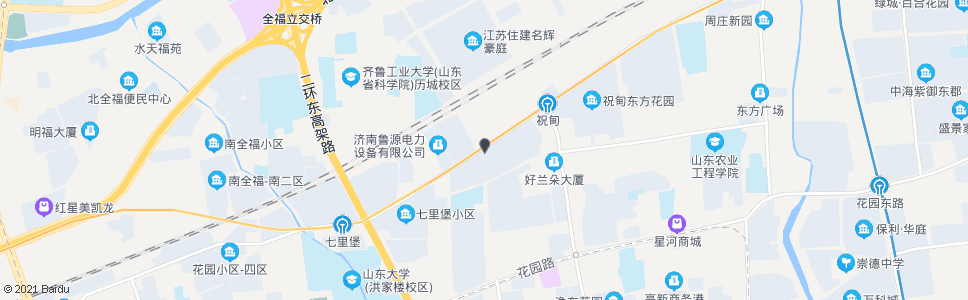 济南祝甸路辛甸中路_公交站地图_济南公交_妙搜公交查询2024