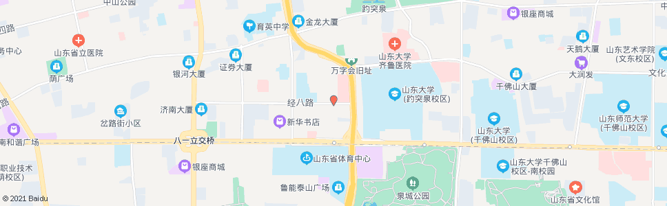 济南经八路青年西路_公交站地图_济南公交_妙搜公交查询2025