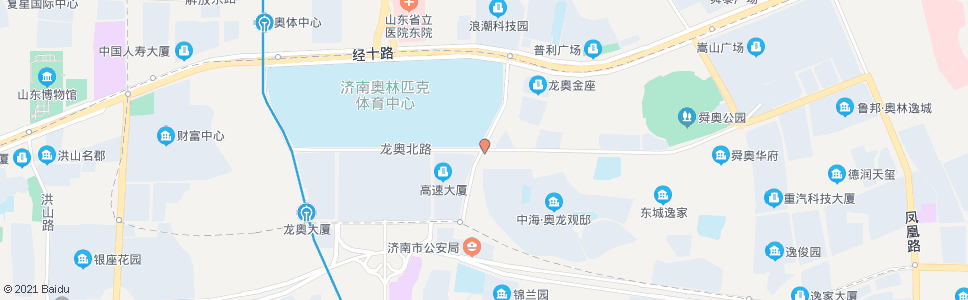 济南龙奥北路奥体东路_公交站地图_济南公交_妙搜公交查询2025