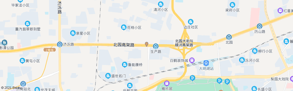 济南生产路北口_公交站地图_济南公交_妙搜公交查询2025