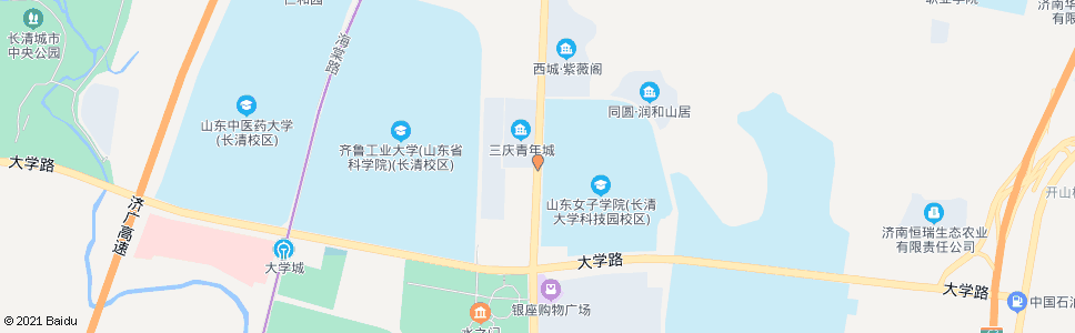 济南女子学院西门_公交站地图_济南公交_妙搜公交查询2024